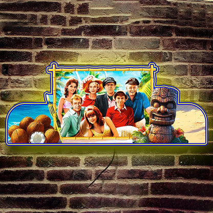 Bally Gilligan's Island Pinball Topper LED Lightbox, 3D Printed Lightbox Rock Your Game FYLZGO Signs