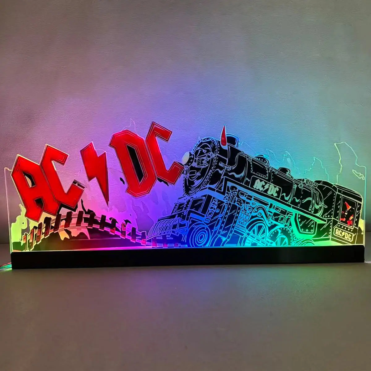 AC/DC Topper 3D Acrylic LED Topper, For Stern Pinball Mahine, Pinball Topper FYLZGO Signs
