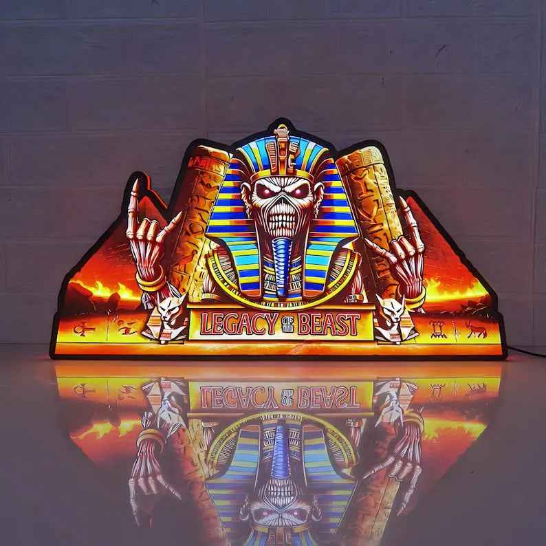 Iron Maiden Legacy of the Beast 24" LED Pinball Topper