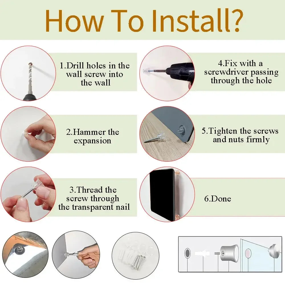 Step-by-step guide to install custom pinball topper or arcade neon sign with screws and wall anchors