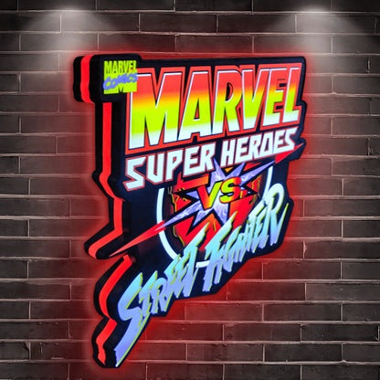 MSH V SF 3D Printed LED Lightbox for Gaming Room Decor FYLZGO Signs