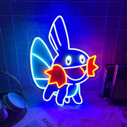 Cute Pokémon Mudkid Anime Neon Sign Best Gifts for Anime Lovers&Kids - FYLZGO Signs