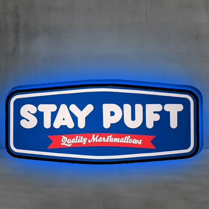 Ghostbusters Stay Puft 3D Lightbox USB Powered with Dimming Control Perfect Decor FYLZGO Signs