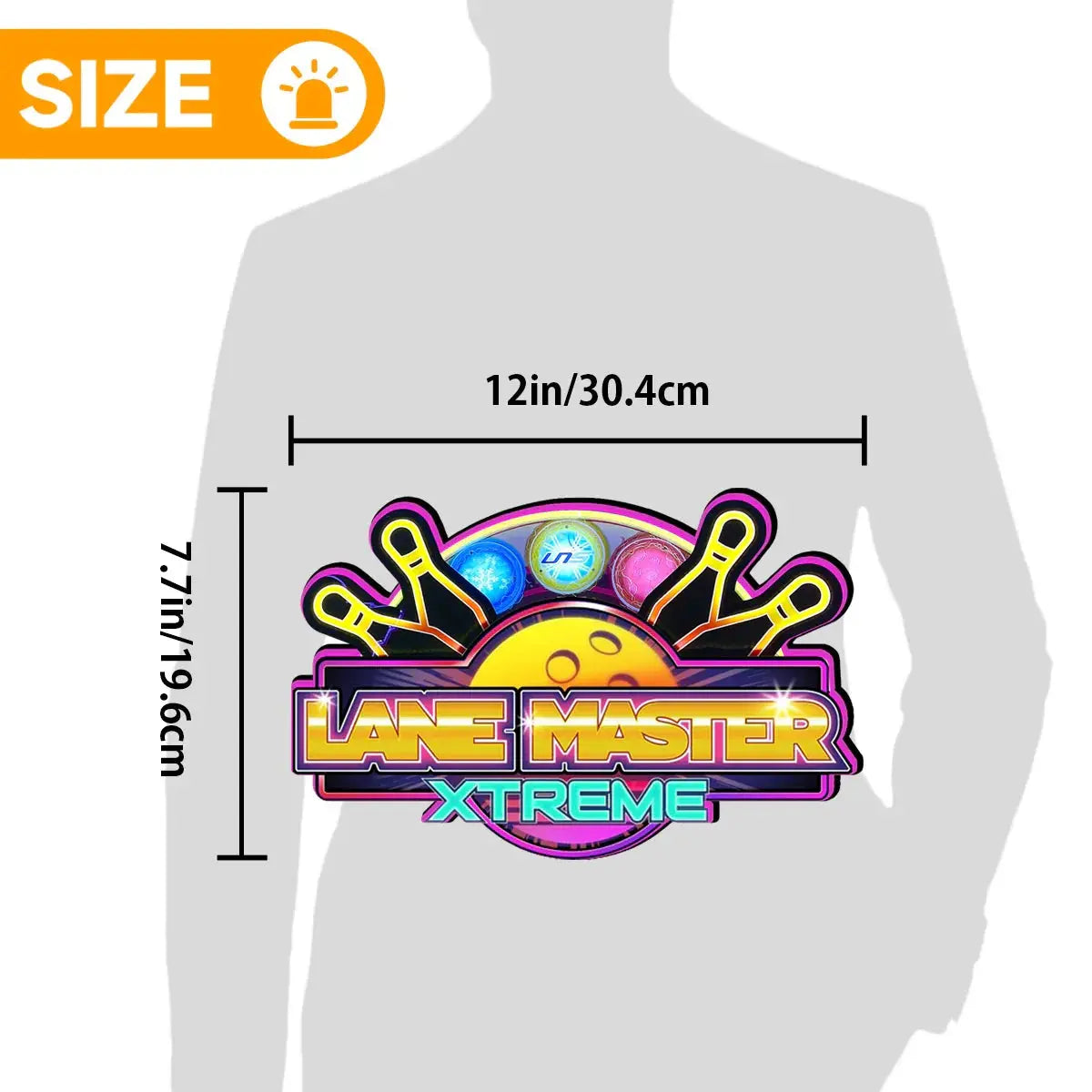 Lane Master Topper 3D Pinted Lightbox for Bowling Arcade Game Machine, Bowling Arcade Game machine Topper FYLZGO Signs