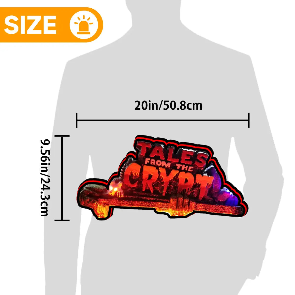 Tales From The Cpypt Pinball Topper Lightbox for Data East Pinball Machine, Arcade Gaming Light box for Man's Cave, Halloween Decor FYLZGO Signs