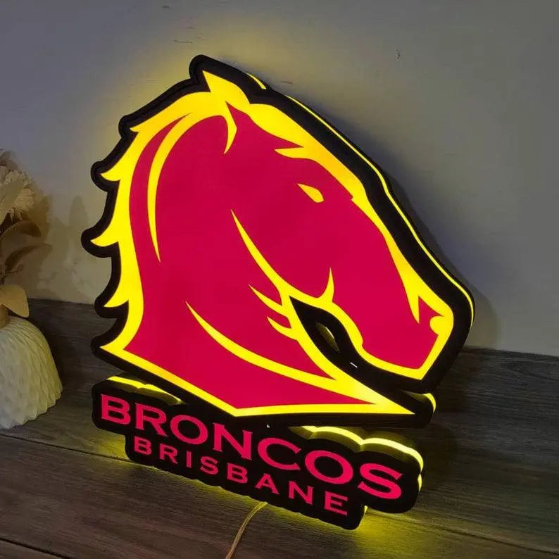 Sports Team Logo Lightbox / Lamp, Custom Sports Team Neon Sign, Sports Team Lamp Logo, Sports Fan Gift, Functional Dimmer, 5V, USB Plug In FYLZGO Signs
