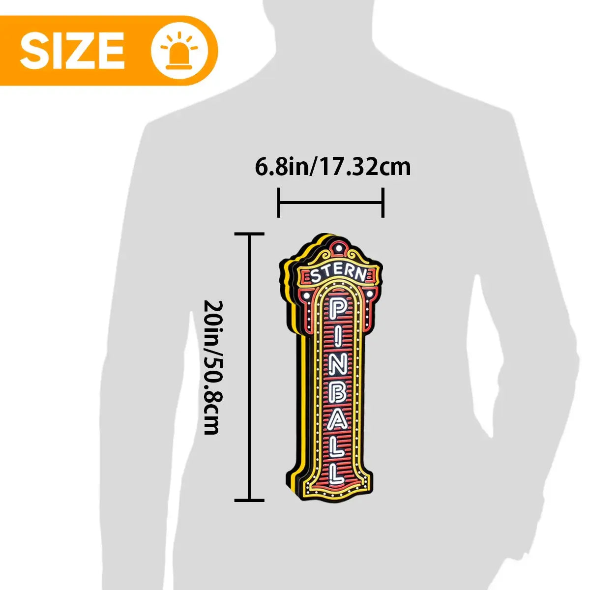 Stern Pinball Logo 3D Printed LED Lightbox Game Lightbox Logo 3D LED Light Box Retro Mega Drive Logo LED Lightbox Arcade Games Lightbox FYLZGO Signs