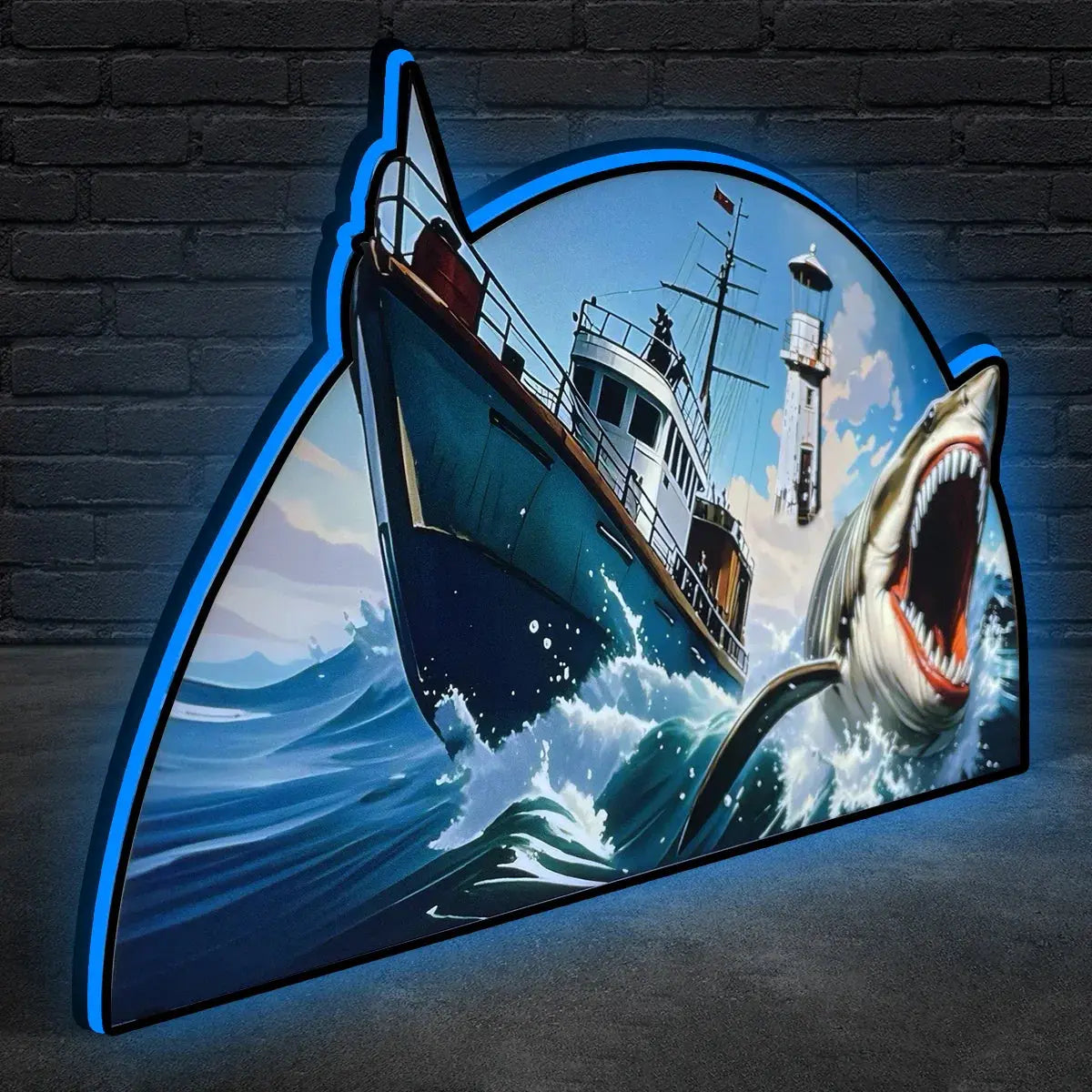 New Arrival Jaws Pinball Topper 3D printed lightbox for  Pinball Machine, Dimmable, and USB powered FYLZGO Signs