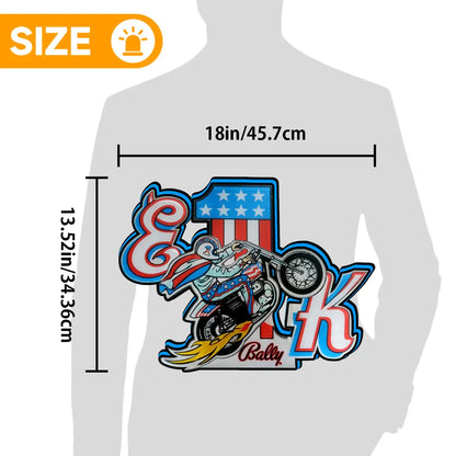 Evel Knievel Pinball Topper 3D Printed Lightbox Powered by USB Band Dimm Man's Cave FYLZGO Signs