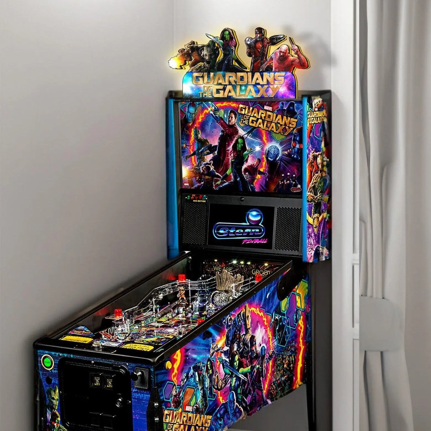 Guardians of the Galaxy Pinball Topper LED Light Box, for Stern Pinball Machine Fans, Rare Collectible USB Plug FYLZGO Signs