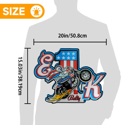 Evel Knievel Pinball Topper 3D Printed Lightbox Powered by USB Band Dimm Man's Cave FYLZGO Signs