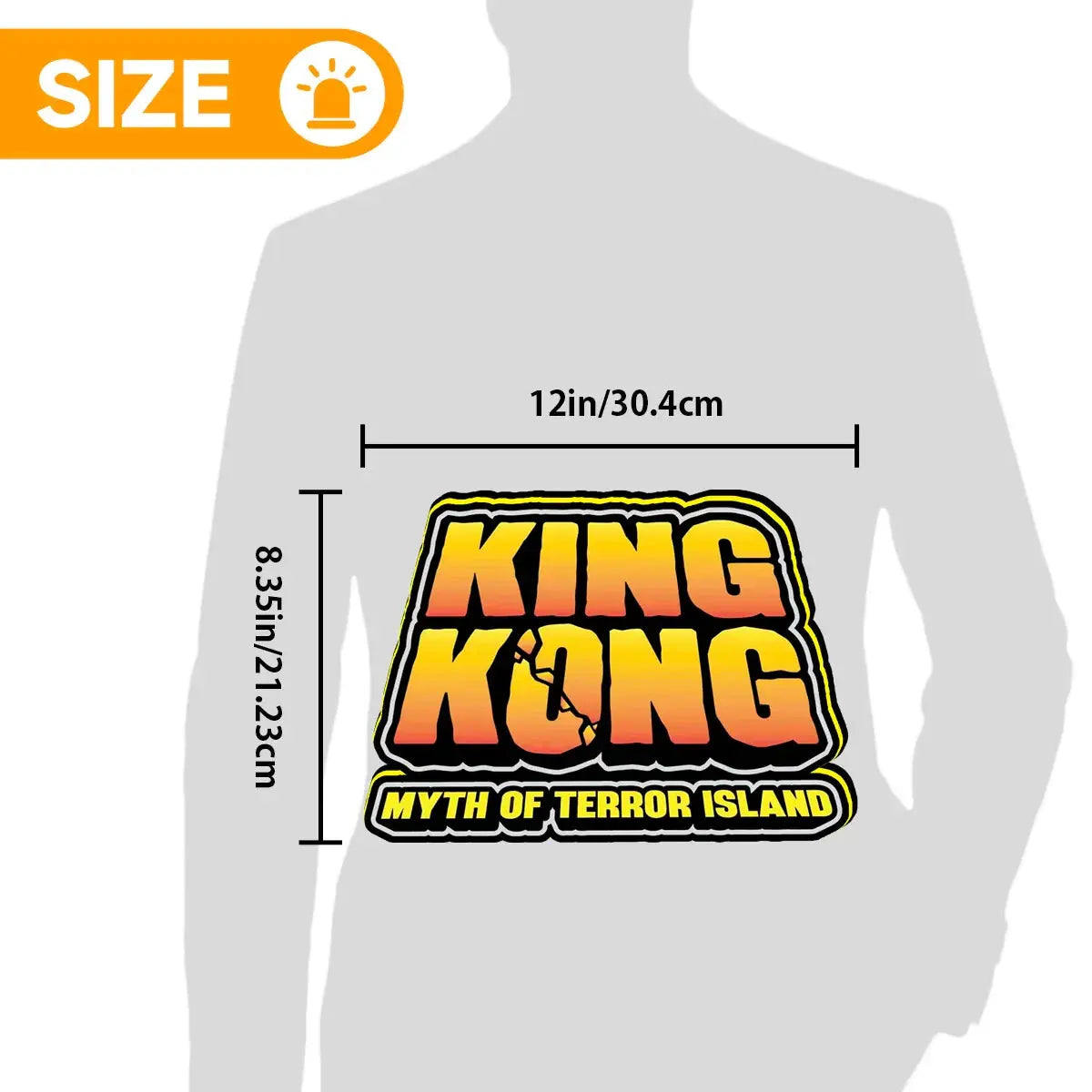 King Kong Logo LED Sign, 3D Printed, USB Powered & Full Dimmable FYLZGO Signs