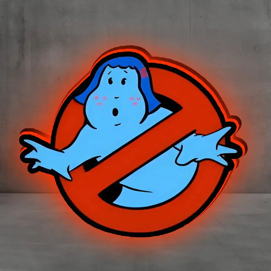 Ghostbusters Vintage Japanese Lightbox USB Powered with Dimming Control Perfect Decor FYLZGO Signs