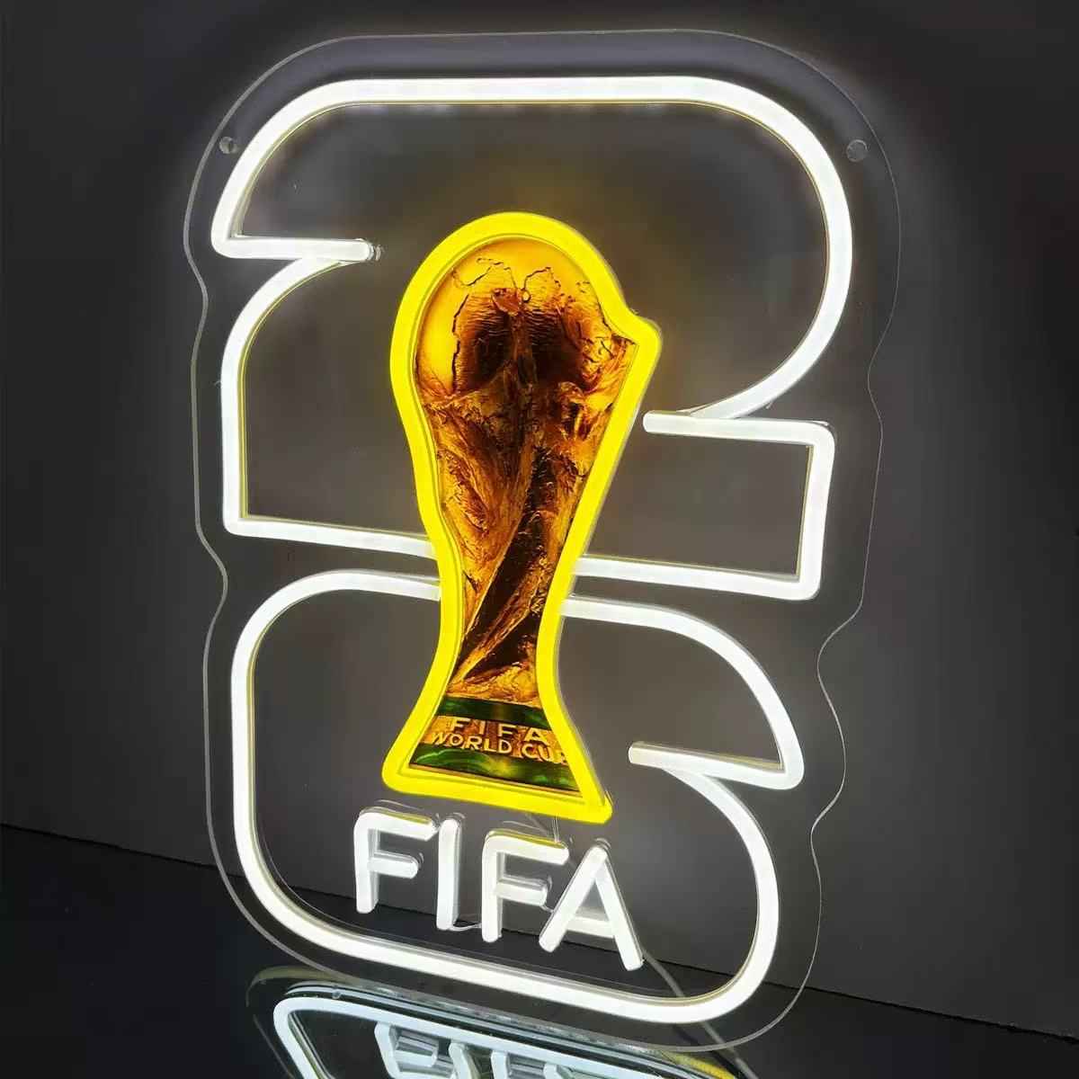 Meike's popular model USB Power Supply2026World Cup Neon Light Football Decoration LED Light sign flexible LED strip