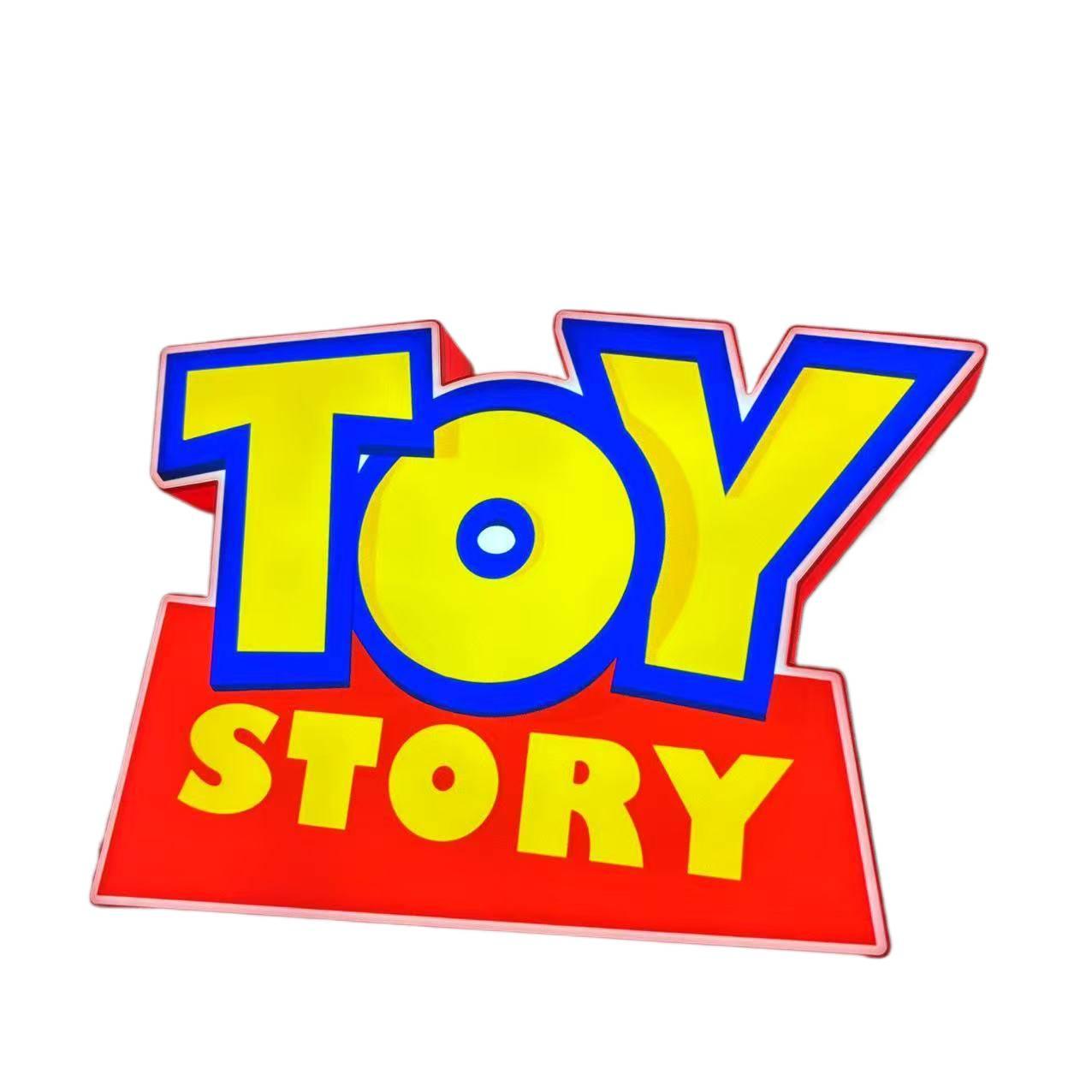 Toy Story Logo LED Sign 3D Printed Night Light with Dimmable Function