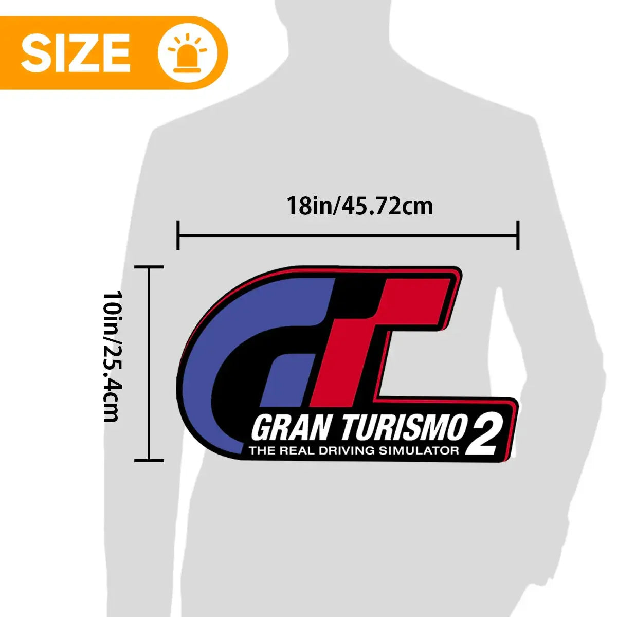 Gran Turismo 2 3D Printed LED Lightbox for Gaming Room Decor, Classic Arcade Gaming Lightbox FYLZGO Signs