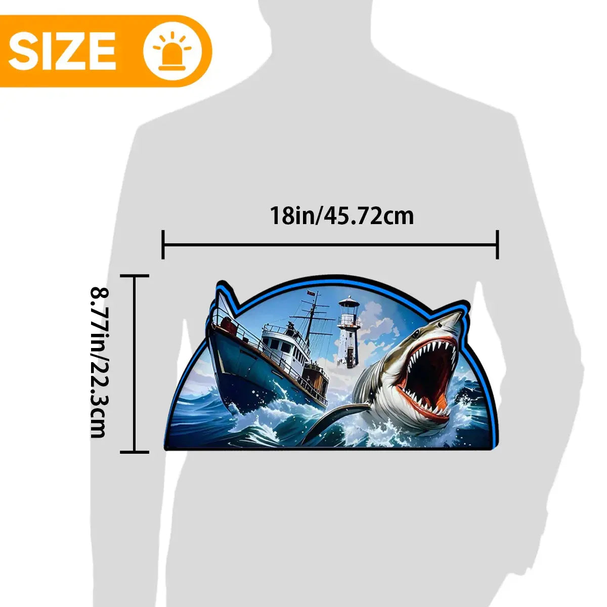 New Arrival Jaws Pinball Topper 3D printed lightbox for  Pinball Machine, Dimmable, and USB powered FYLZGO Signs