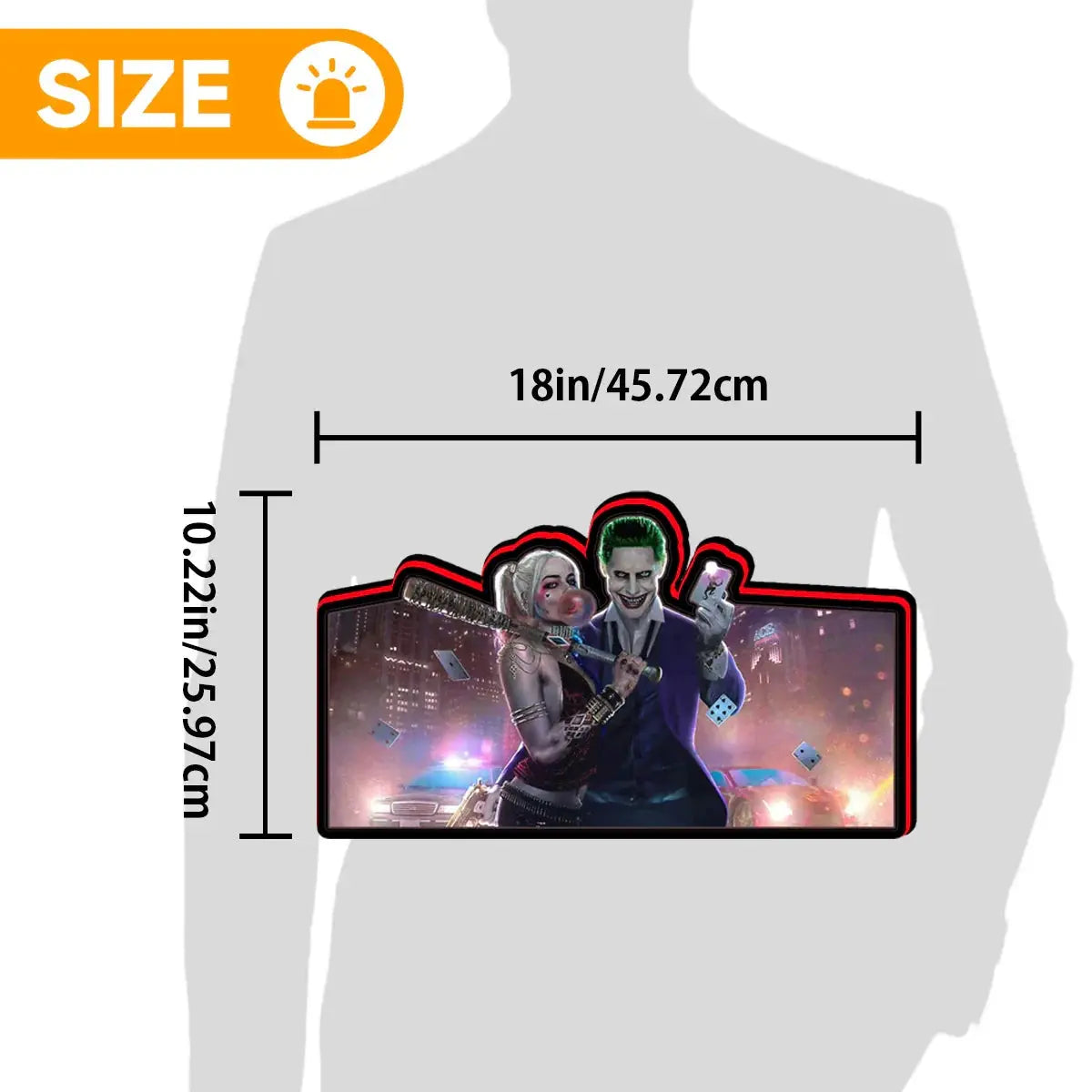 JP's World Joker Tour Topper, 3D Printed Lightbox Powered by USB Band Dimm Wall Art Decor Man's Cave FYLZGO Signs