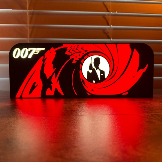 James Bond 007 Inspired Topper Pinball Pin-Sign Extra Large