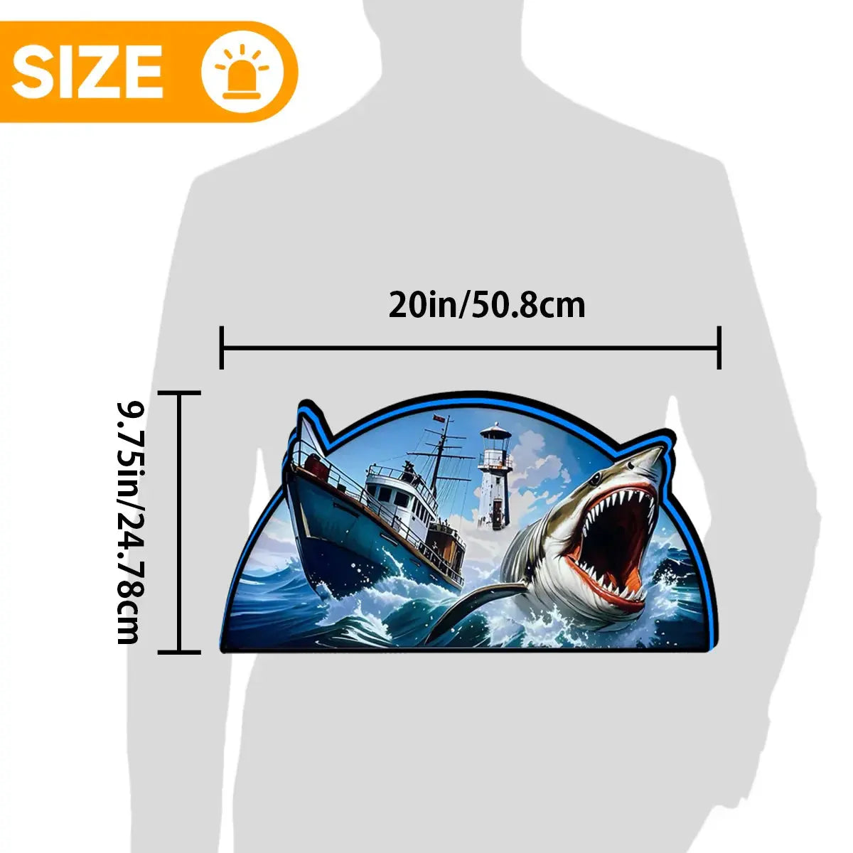 New Arrival Jaws Pinball Topper 3D printed lightbox for  Pinball Machine, Dimmable, and USB powered FYLZGO Signs