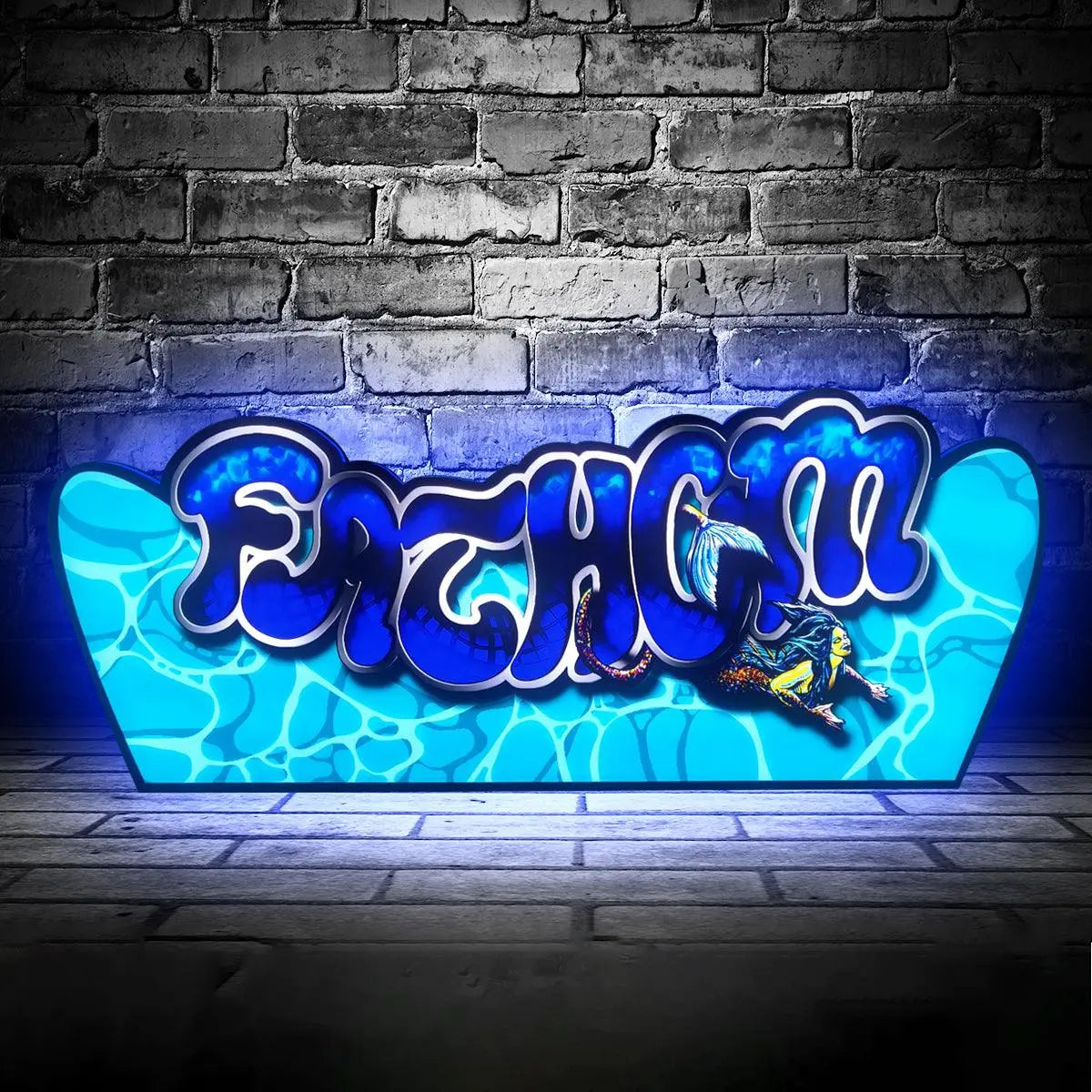 Fathom Revisited Pinball Topper Lightbox LED USB Dimmeable, Pinball Arcade Decor, Perfect for Game Room or Pinball Machine FYLZGO Signs