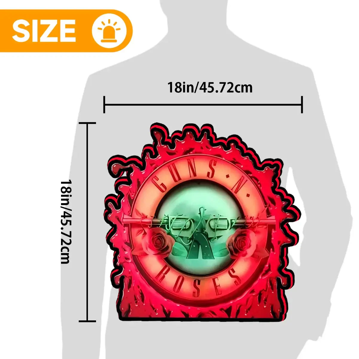 GUNS N ROSES Led Topper For Pinball Machine, 3D Logo Business Lightbox Nightlight Sign FYLZGO Signs
