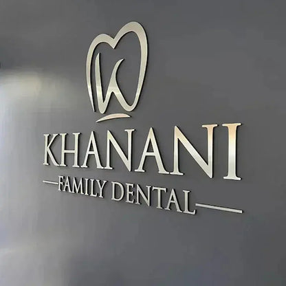 3D Acrylic Business Sign Custom Company Backdrop Decoration Wall Sign Beauty Salon Hair Studio Office Name Advertisement Signage FYLZGO Signs