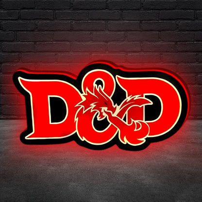 Dungeons and Dragons Lightbox D&D Gift Dungeons & Dragons LED Lamp FYLZGO Signs