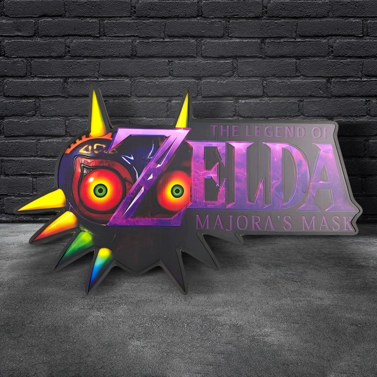 Legend of Zelda Majora's Mask Logo LED Light Box Unique Game Decor, Zelda LED Light Box FYLZGO Signs