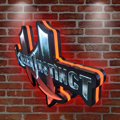 Combo Breaker 2K13 Killor Instint 3D Printed LED Lightbox for Gaming Room Decor FYLZGO Signs
