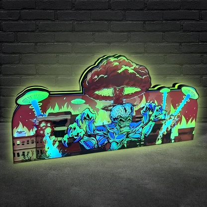 Attack From Mars Pinball Topper 3D Printed Lightbox with USB and Dimmier FYLZGO Signs