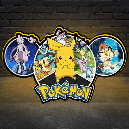 New Arrival Pokemon Pinball Topper for Pinball Machine, 3D Printed Lightbox USB Powered & Full Dimmable NEOUNIK Signs