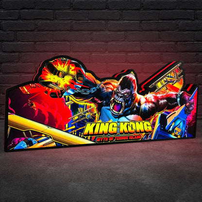 King Kong Pinball Topper for  Pinball Machine, 3D Printed Lightbox USB Powered & Full Dimmable FYLZGO Signs