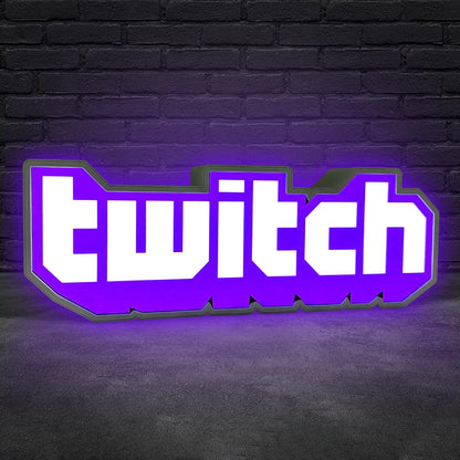Twitch Logo LED Light Sign Perfect Decor For Gamers and Streamers The Ultimate Gift for Twitch FYLZGO Signs
