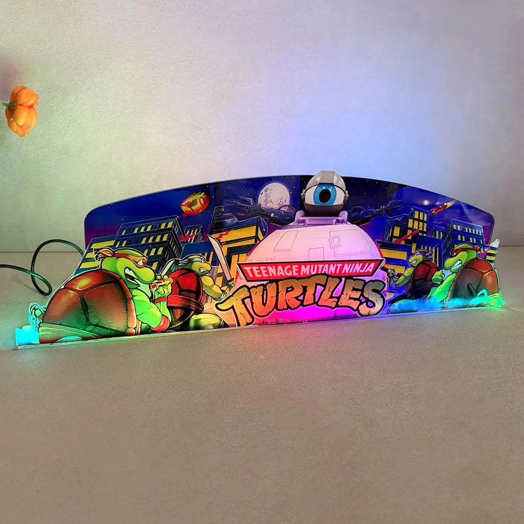 TMNT Teenage Mutant Ninja Turtle Pinball Acrylic LED Topper, for Pinball Machine, Pinball Topper FYLZGO Signs