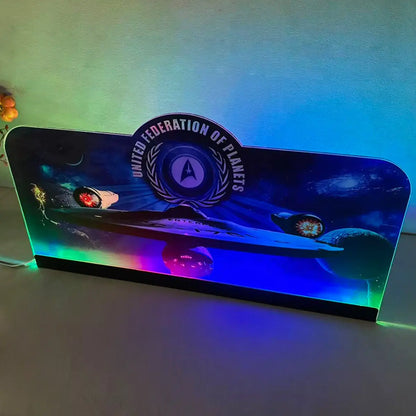 Stern Star Trek Pinball Topper 3D Acrylic LED Topper, For Stern Pinball Machine, Pinball Topper FYLZGO Signs