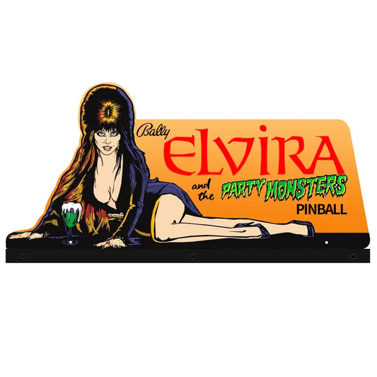 Elvira's Party Monsters Pinball Acrylic LED Topper, for Midway Pinball Machine, Pinball Topper FYLZGO Signs