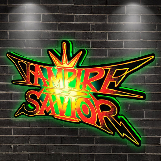 Custom Vampire Savior The Lord of Vampir Logo LED 3D Print Lightbox FYLZGO Signs