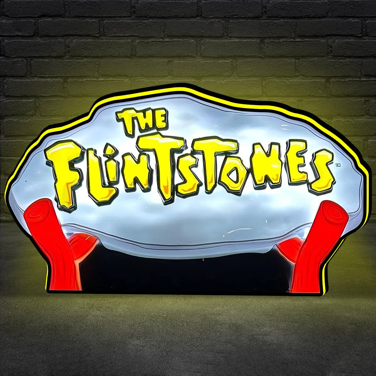 The Flintstones Pinball Topper 3D Printed Lightbox, Arcade Pinball Machine Accessory for Pinball Arcade Machine Fans, USB Dimmeable FYLZGO Signs