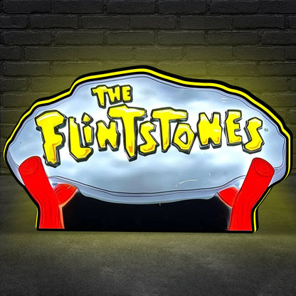 The Flintstones Pinball Topper 3D Printed Lightbox, Arcade Pinball Machine Accessory for Pinball Arcade Machine Fans, USB Dimmeable FYLZGO Signs