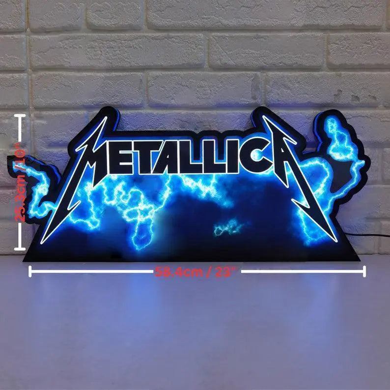 The Metallica Pinball LED Lightbox, The Metallica Pinball Topper, USB powered and with Dimming Function, design for Stern Pinball FYLZGO Signs
