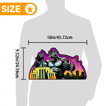 King Kong Pinball AR Topper for  Pinball Machine, 3D Printed Lightbox USB Powered & Full Dimmable FYLZGO Signs