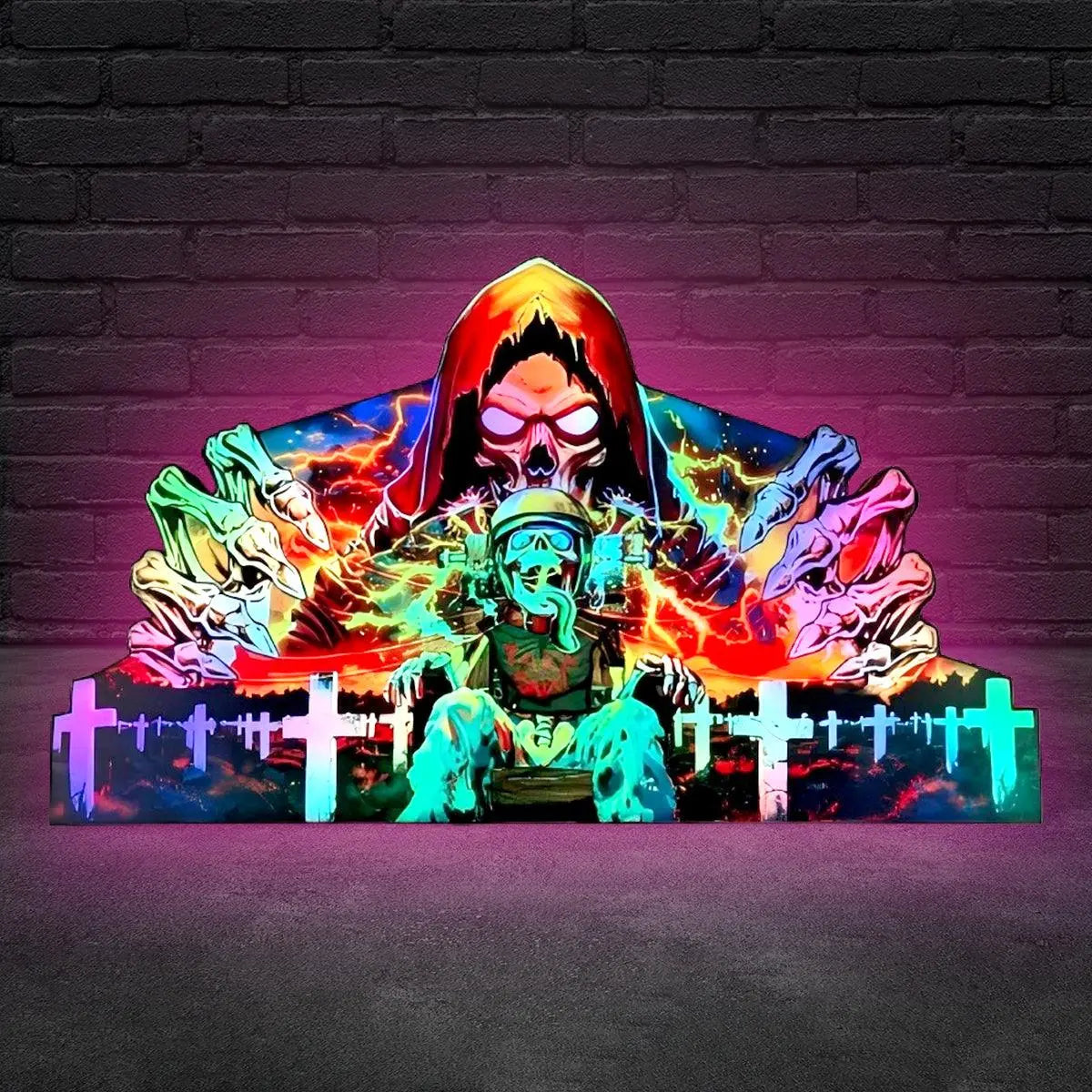 Metallica Remastered Sparky Pinball Topper 3D Printed Lightbox USB plug Dimmer, Pinball Arcade Decor, Perfect for Game Room or Pinball Machine FYLZGO Signs