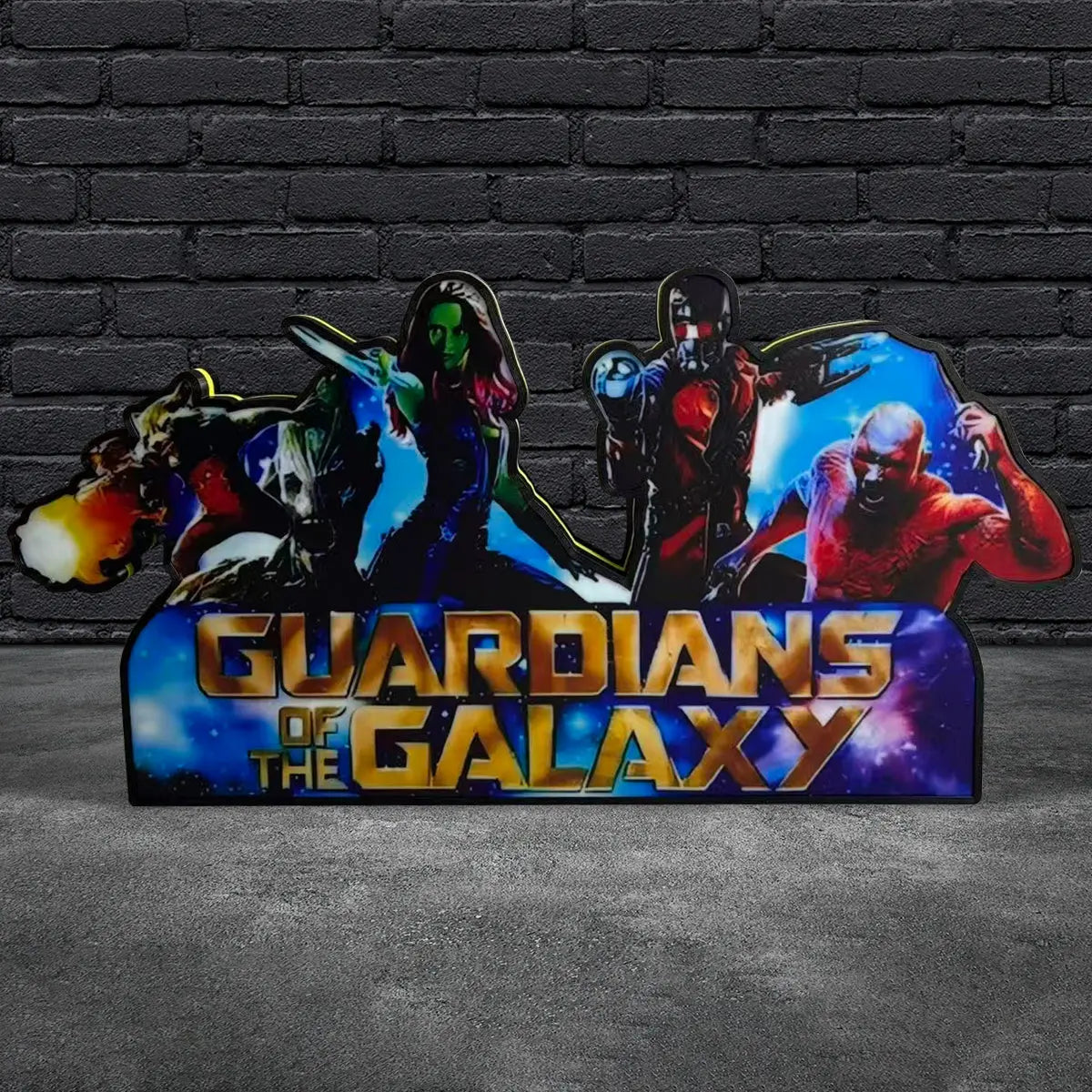 Guardians of the Galaxy Pinball Topper LED Light Box, for Stern Pinball Machine Fans, Rare Collectible USB Plug FYLZGO Signs