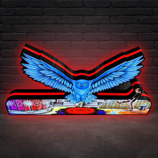 Rush Pinball Topper 3D Printed Lightbox, Rock 'n' Roll Fun, Pinball Arcade Decor, Perfect for Game Room or Pinball Machine FYLZGO Signs
