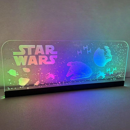 Star Wars Acrylic RGB LED Topper, for Pinball Machine, Pinball Topper FYLZGO Signs