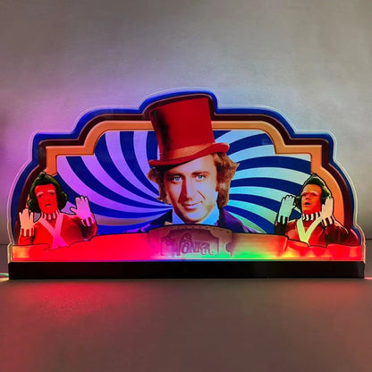 Wily Wonka Pinball JJP Topper 3D Acrylic LED Topper, For Jersey Jack Pinball Mahine, Pinball Topper FYLZGO Signs