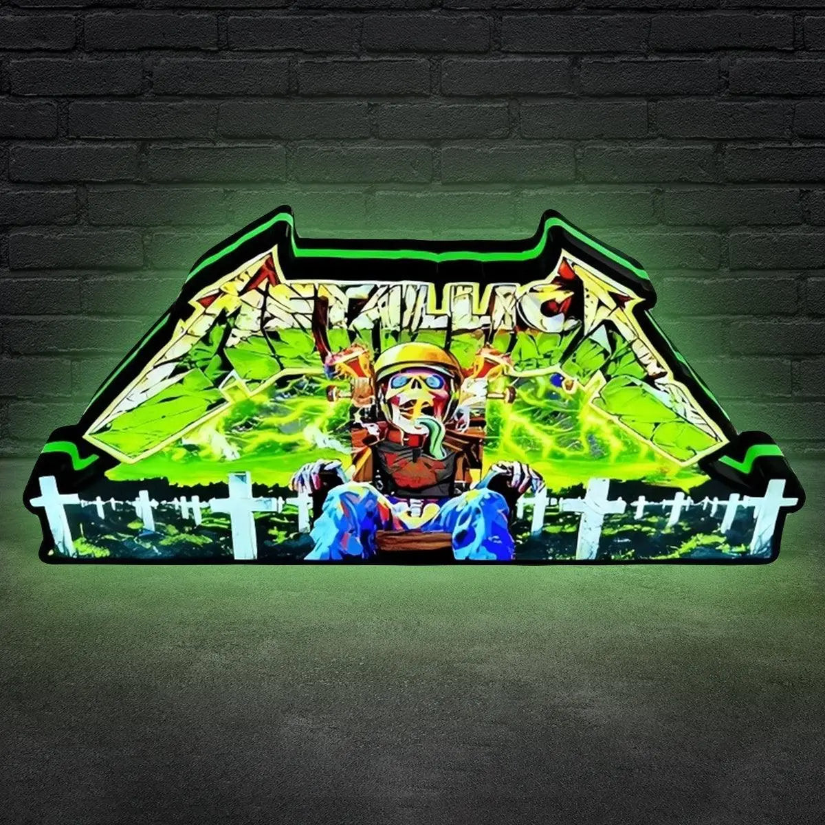 Metallica Remastered Sparky Pinball Topper 3D Printed Lightbox FYLZGO Signs