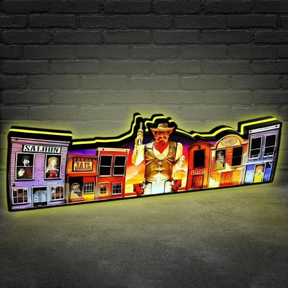 Cactus Canyon Special Edition Topper, Video Game Machine LED Lightbox , Pinball Arcade Decor, Special Edition Plus Topper for CGC Pinball Machine FYLZGO Signs