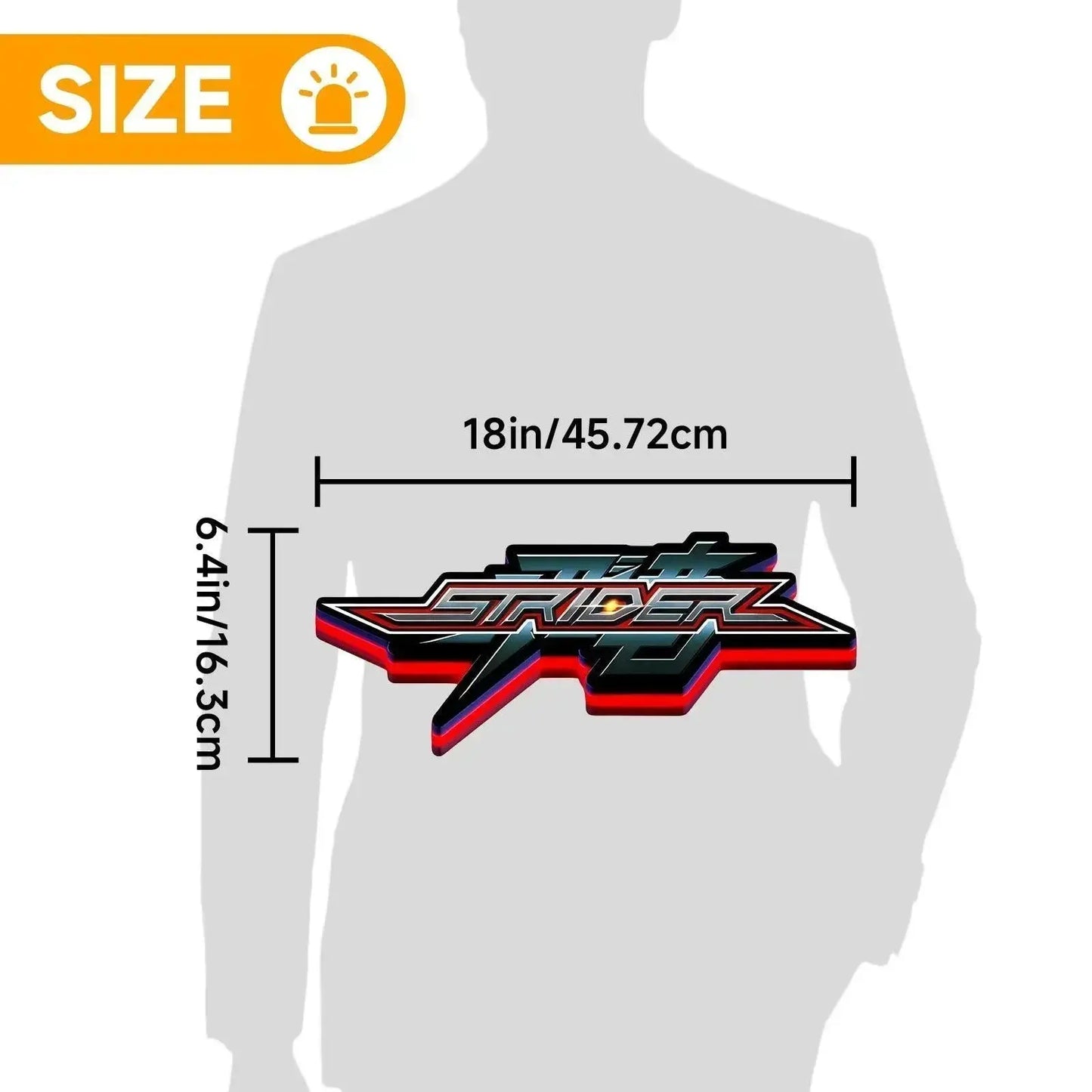 Strider Hiryu 2014 3D Printed LED Lightbox FYLZGO Signs